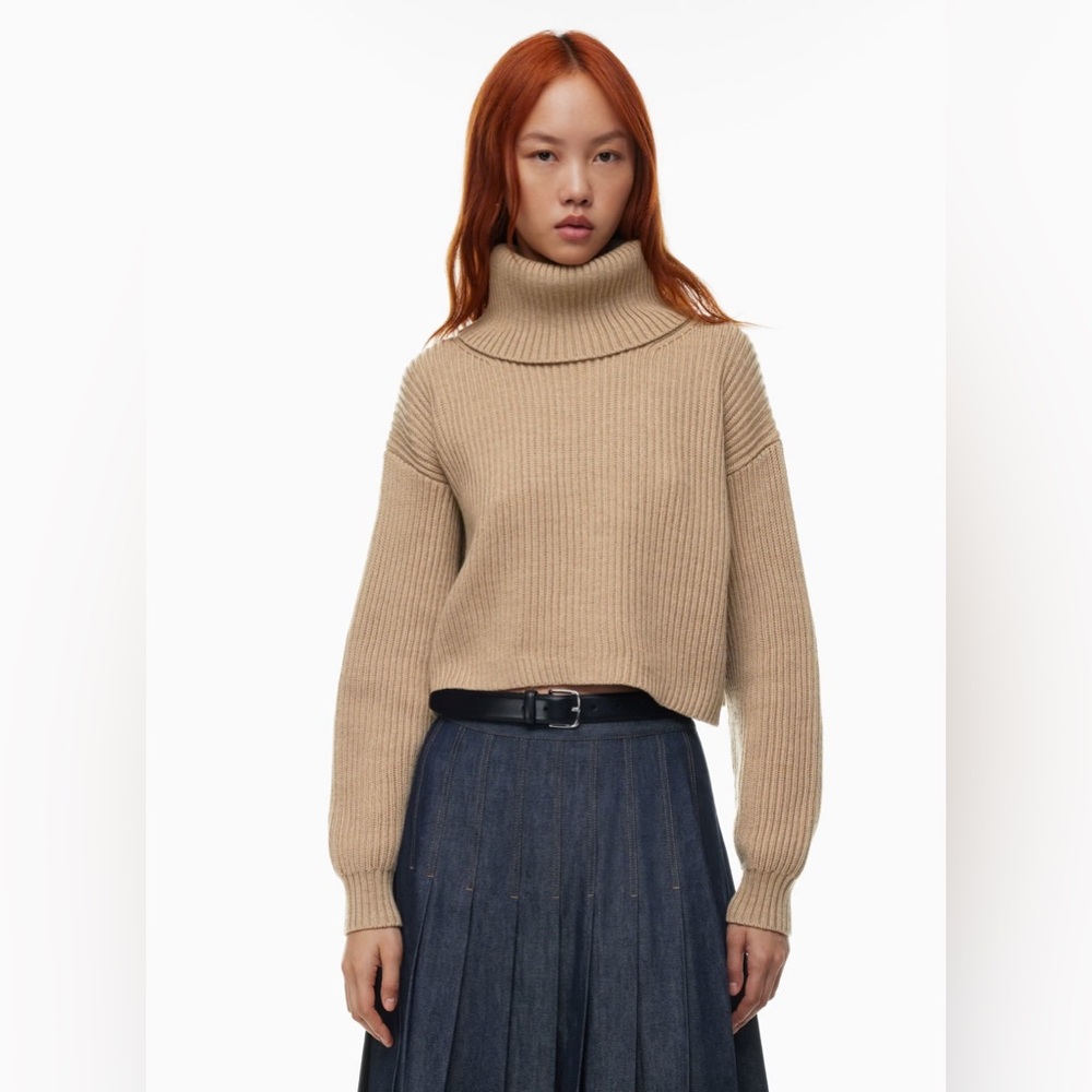 Aritzia Guell Sweater in Heather Light Grey